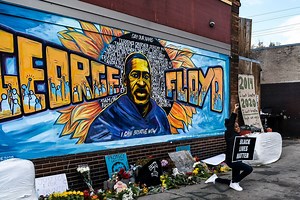 49K views · 49 shares | People gathered at the site where George Floyd was killed last year after former Minneapolis police officer Derek Chauvin was convicted on Tuesday on murder and manslaughter charges. NPR's David Schaper has more: https://www.npr.org/sections/trial-over-killing-of-george-floyd/2021/04/20/989335036/finally-america-reacts-to-chauvin-guilty-verdict | NPR | Facebook