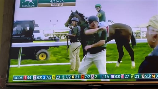 This dumbass at Keeneland doesn’t get it. I don’t care how difficult a horse is being while loading. Do not do this on camera no less. And then get shown with your energy drink. Racing doesn’t have a license to do this shit. Optics matter.