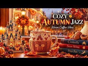 Magic Kingdom Fall Ambience 🍂 Cozy Autumn Disney Jazz Music 🍁 Relax, Study, Focus & Work