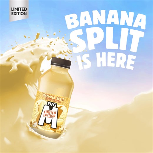 52K views · 496 reactions | It’s time for the BIG reveal, Big M Banana Split is back for a limited time only, and it's bananas how good it tastes  Hurry, you don’t want to let this one slip, head to a fridge aisle near you to try this fun flavour today! ‍♂️‍♀️ #BigM #BananaSplit | Big M ® | Facebook