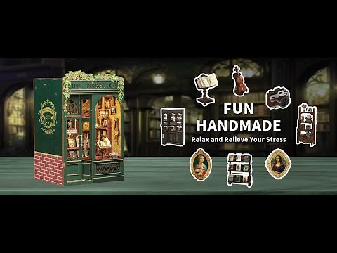 CuteBee DIY booknook | The Tutorial of Owl Bookstore