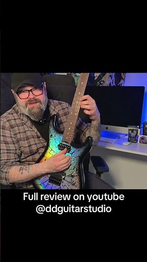 Full review Harley Benton ST-80FR Holographic. #harleybenton #guitar #charvel #jackson #ibanez