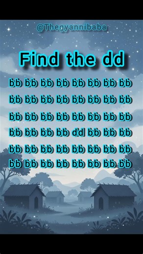 Only 1% of people can find the "dd" in less than 5 seconds! Are you one of them? 👁️‍🗨️
