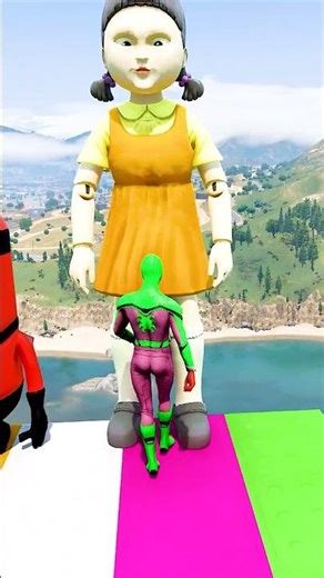 GTA 5 Epic Water Ragdolls | Spider-Man Jumps / Fails ep.19185 #shorts