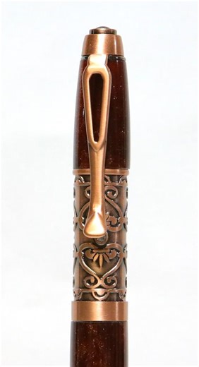 Glittery Brown Filigree Pen - Etsy