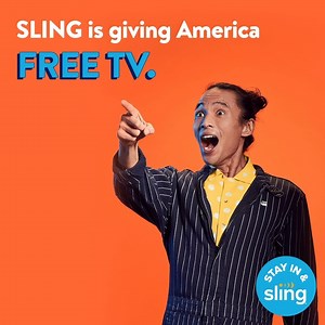 SLING is giving America FREE TV. No credit card required. Stay in & stay safe. Go to SLING.com | Sling TV