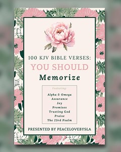 100 Bible Verses, Every Christian Should Memorize, Faith, Hope, Love, God's Promises, Scripture Topics - Etsy