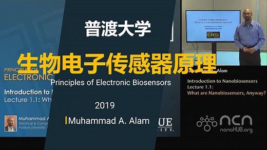 普渡大学【中英⚡生物电子传感器原理|Principles of Electronic Biosensors】