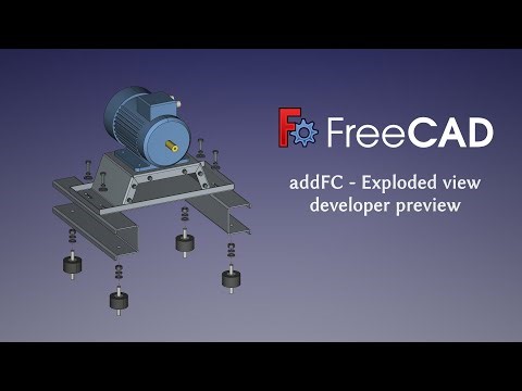 FreeCAD: Exploded view | Разнесенный вид