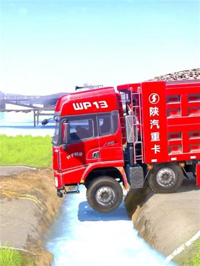 Spintires: MudRunner -SHACMAN DELONG X3000 Towing a Truck on a Snowy Road Ep226