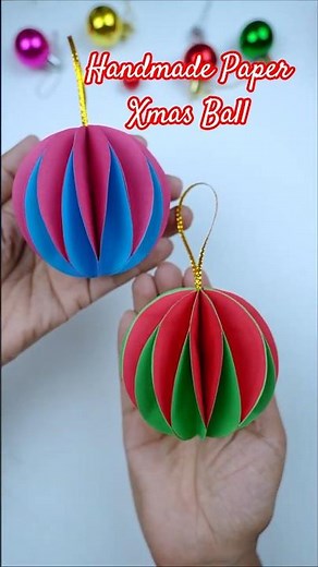 Beautiful Paper Christmas Ornaments 🎄Easy DIY Home Decor