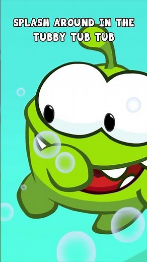 Bathtime Fun Song! Splash & Scrub with Om Nom #nurseryrhymes #kidssong #shorts