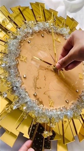 This Resin Art Clock Looks TOO EXPENSIVE 💎😳 #tulsiresinstore #diy #clock
