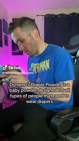Dynamo’s Diaper Powder is designed to prevent diaper rash and increase comfort. This talc free body powder is a type of baby powder designed for adults that need to wear diapers. #diaper #diapers #diaperpowder #babypowder #diaperrash #adultdiapers