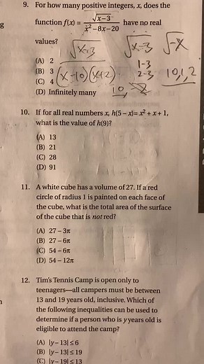 Advanced functions. #sat #psat #math #tiktokmath #testprep