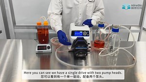 【双语】带灌流功能的PBS Mini 0.5L生物反应器耗材安装演示