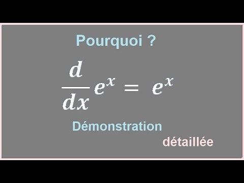 Dériver une fonction exponentielle - Démonstration détaillée