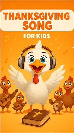 Thanksgiving Song for Kids 🎵 “Give Thanks” 🙌 Joyful Christian Worship | 5D BIBLE TUNES #shorts