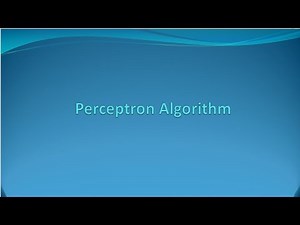 Perceptron Algorithm [E21]
