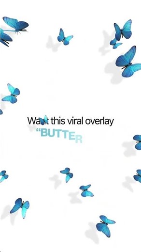 Free Butterfly Overlay for Video Editors 🦋 | Download Link