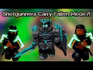 Shotgunners Carry Fallen Mode?! (Solo) | Roblox TDS