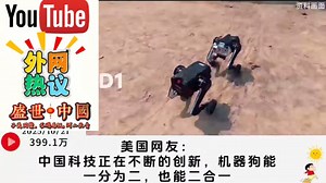 网友:看全域拼接机器人D1！它能二组一也能无数只机器人合体