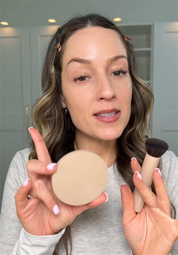 A true no makeup makeup look in one step. Weightless feel with soft coverage using @No Makeup Makeup LLC foundation & brush duo #nomakeupmakeuppartner #nomakeupmakeuplook #foundationroutine