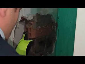 Bricking up a hole in a wall