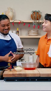 #christianalquiza and @mrnigelng show a step by step to making a Malaysian burger 🍔 #hotkitchen | First We Feast