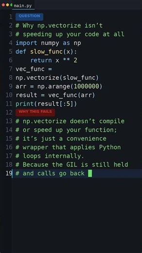 This Bug Is In Your Code: Why np.vectorize isnt speeding up your code at all