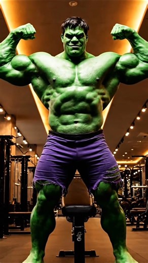 Weak Hulk Gym Transformation 💪 | From Skinny to Powerful Hulk #hulk #cartoon #aistory