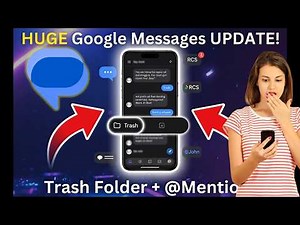 Google Messages Just Got a HUGE Upgrade! (New Trash Folder & Mentions)