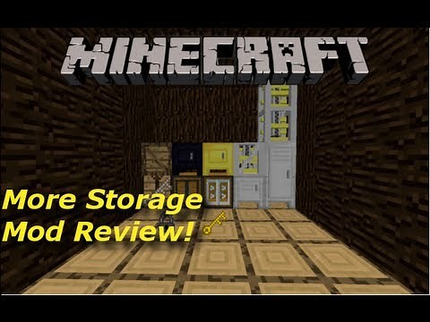 Minecraft: More Storage Mod Review! Safes, Lockers, Lock your items away!