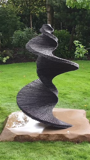 231 reactions · 16 comments | ‘DNA of a Dancer’ Stacked slate. Pictured in Scotland, England and Canada. This is one of my most popular sculptures and can be made in a variety of sizes. #dancer #dancersculpture #dnaofadancer #jamesparkersculpture #art #kunst #sculpture #escultura #gardenart #skulpturen #gardensculpture #chelseaflowershow #slatesculpture #slate #tinydancer #dna #sciencesculpture #design #handmade #stone #gardendesignideas | James Parker Sculpture | Facebook