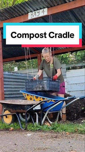How to Use a Compost Cradle to Sieve Your Finished Compost
