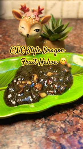 Healthy & Tasty Dragon Fruit Halwa 💯| Super Easy Halwa Recipe #viral #shorts #halwarecipe #cwc