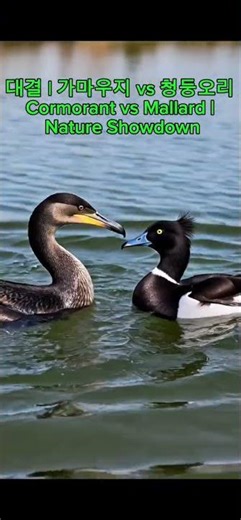 대결 | 가마우지 vs 청둥오리Nature Showdown | Cormorant vs Mallard Duck