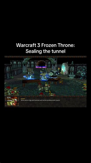 Warcraft 3 Frozen Throne: Sealing the tunnel #warcraft3 #pcgames #strategy #orcs #tunnel