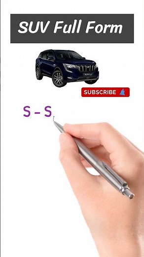 Full form of SUV 🚗 || SUV Car Full form in English #suv #fullform #suvfullform