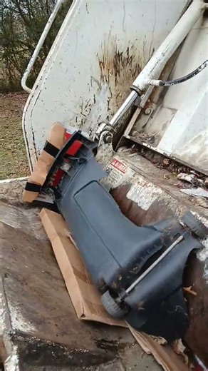 Smashing a 40 gallon trash can