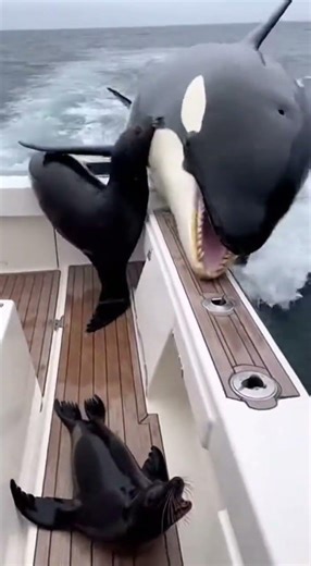 Sea Lion Saves a Seal Pup From an Orca! 😱