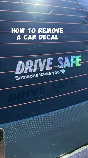 How to remove a car decal in three easy steps! 1. Wet the window with a warm soapy cloth. This helps soften the decal making it easier to remove 2. Use a blade to gently scrape the decal off the window. Make sure you go slowly so you dont scratch the window 3. Use IPA to remove excess residue off the window. Follow these three steps to remove decals off any surface #cardecal #vinylremoval #howto #vinyldecal #decalapplication #decalremoval #removal #howtoremoveadecal
