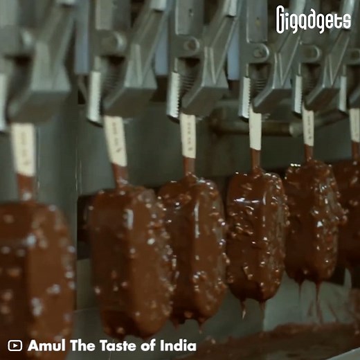 This is how ice creams are made at the Amul factory. | GIGadgets