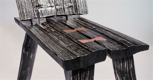 coppiced sweet chestnut wood sculpts tree furniture collection by masao rong