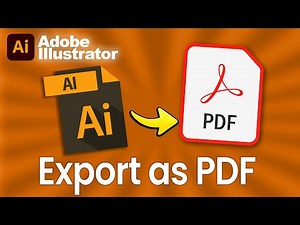 How to Export as PDF in Illustrator