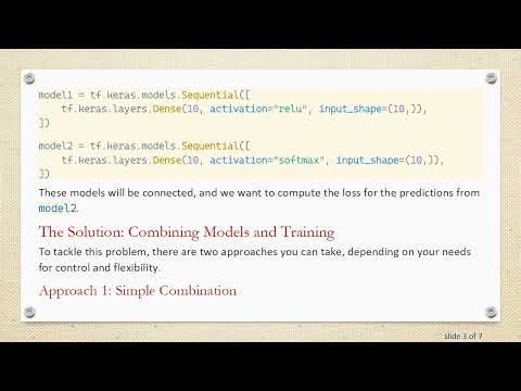 How to Compute Loss for Chained Models with Keras