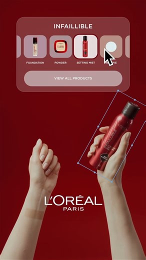 Go jumbo. The red viral Infaillible Setting Mist - now in double the size. - L'Oréal Paris has been engaged in beauty without animal testing for more than 30 years #ForBeautyWithoutAnimalTesting #LOrealParis #LOrealParisMakeUp #InfaillibleSettingMist | Trends Beauty Shop