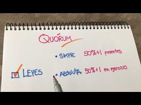 Qué son los quórum?