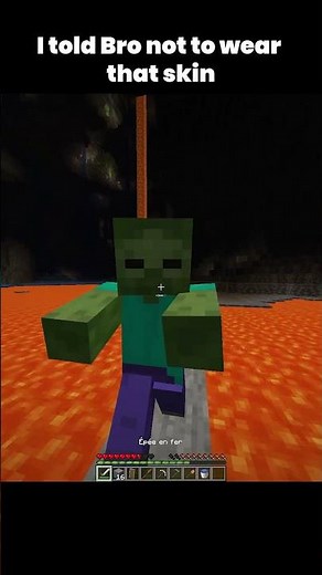 I told Bro not to wear that skin