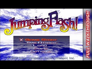 Jumping Flash! (PS1, PAL) - Full Playthrough